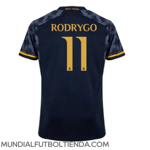 Camiseta Real Madrid Rodrygo Goes #11 Segunda Equipación Replica 2023-24 mangas cortas